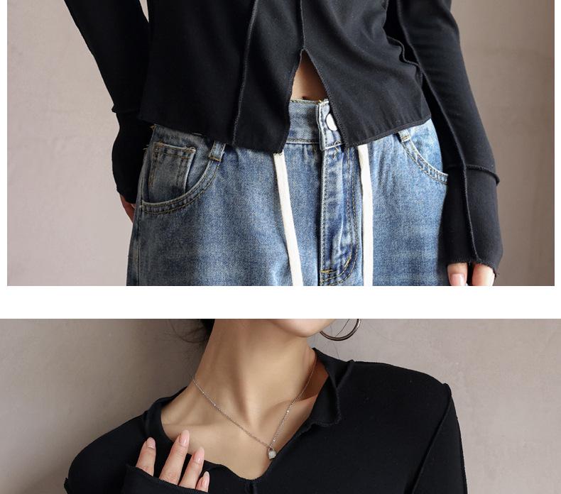 Женский осенний модальный топ с V-образным вырезом, облегающего кроя, с длинными рукавами