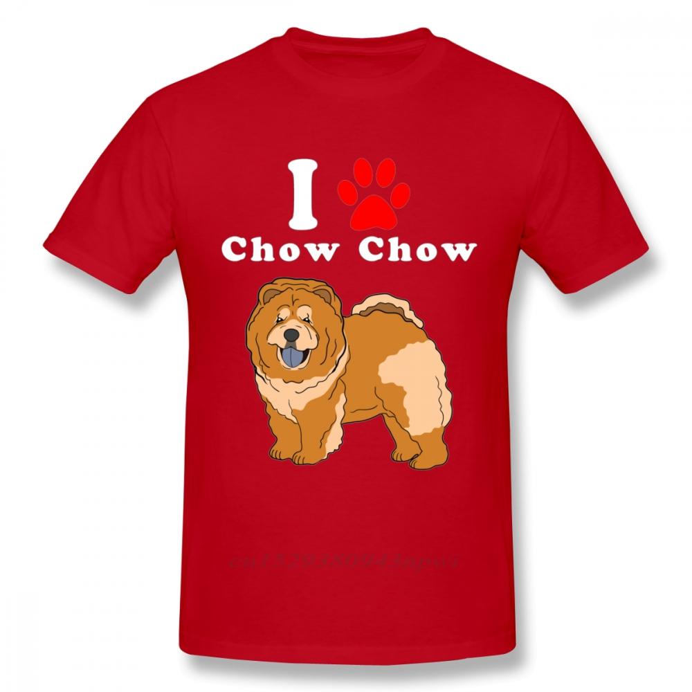 Round Neck I Love My Chow Chow In The Year Of The Dog Adopt Rescue Dog Lover Mom Or Dad Save Abandoned Pet Dot t shirt