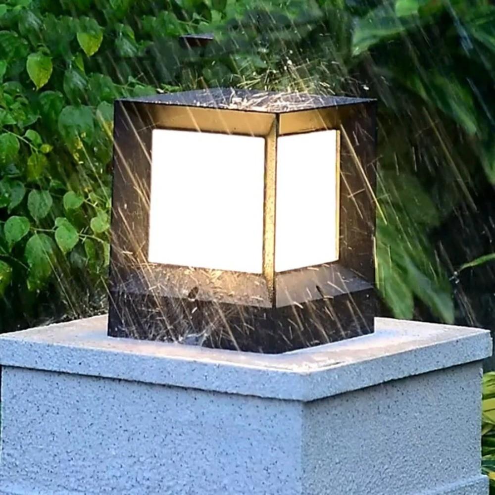 220V Column Lights Column Pier Pillar Cap Lights Modern Pillar Lamp Garden
