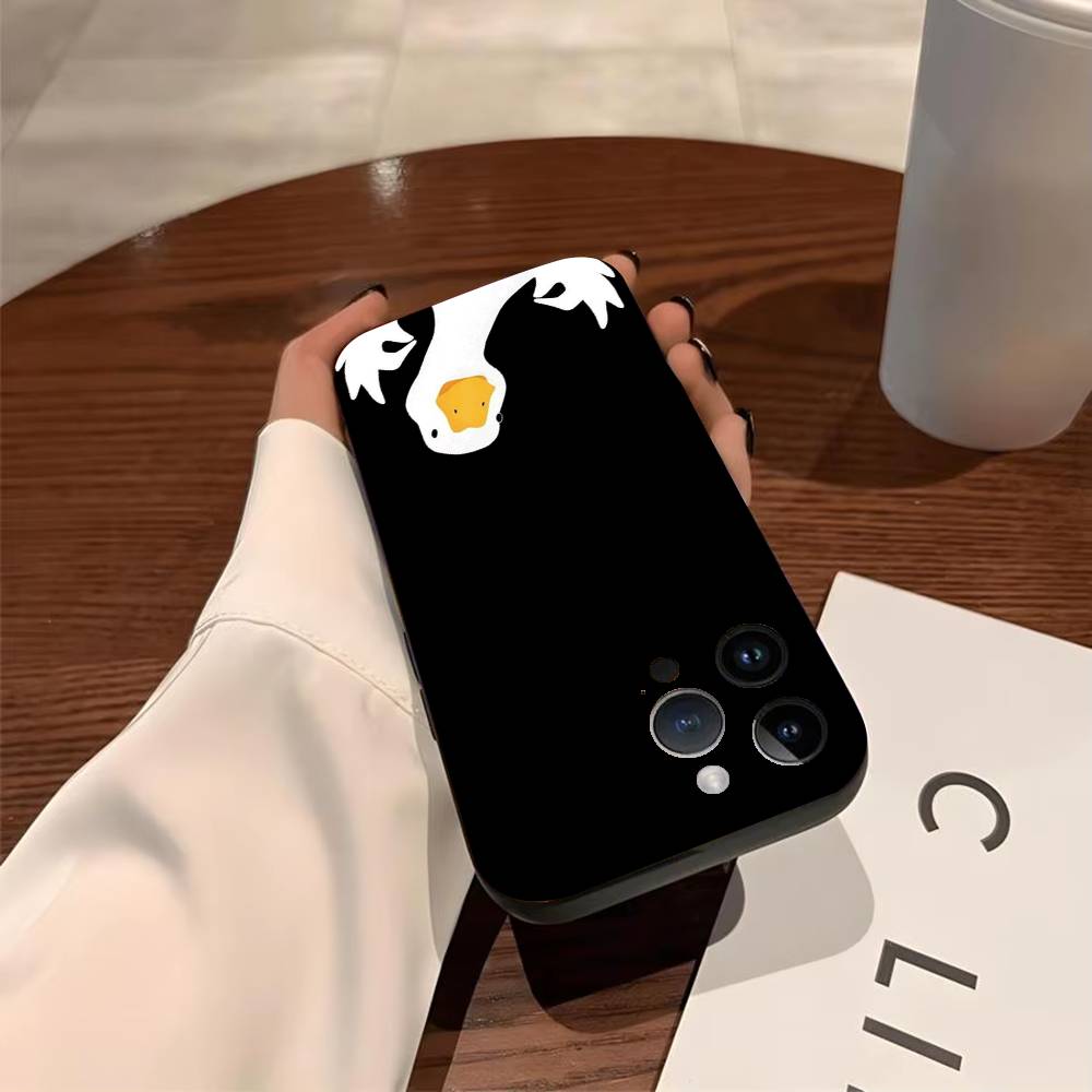 Чехол для телефона «Запутанный гусь» для iPhone 17,16,15,14,13,12,11,Pro,X,Xs,Max,Plus Ударопрочный чехол