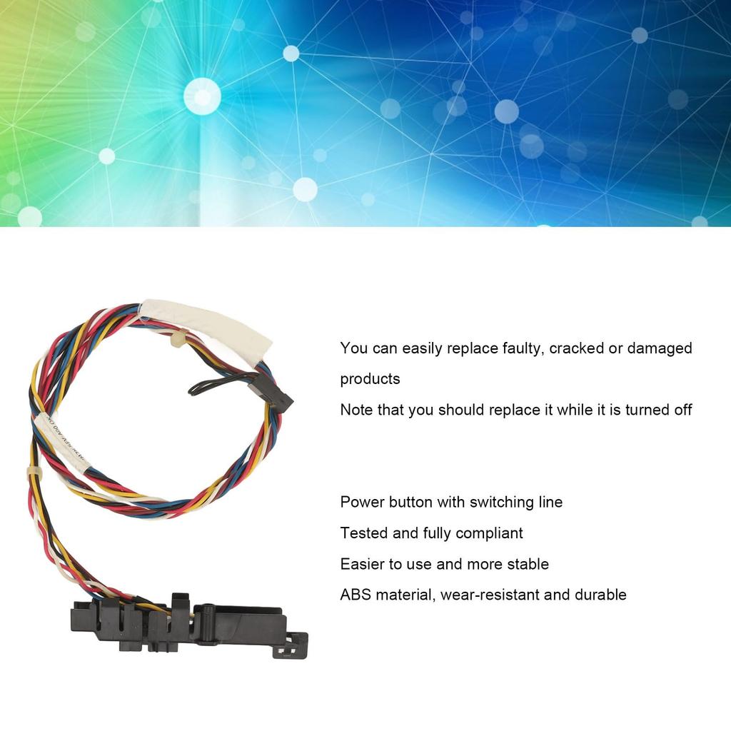 Кнопка питания с линией переключения для DELL XPS 8500 8300 8700 0F7M7N Кнопка питания ноутбука с переключателем Устойчивый материал ABS F7M7N, линия, производительность,