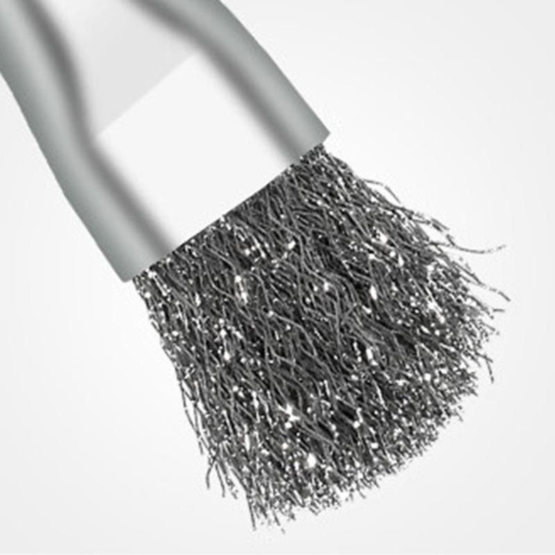 Reinforced Wire Brush Set with Anti Static Handle Professional Mobile Oxidation Removal Tool for Circuit Board Repair