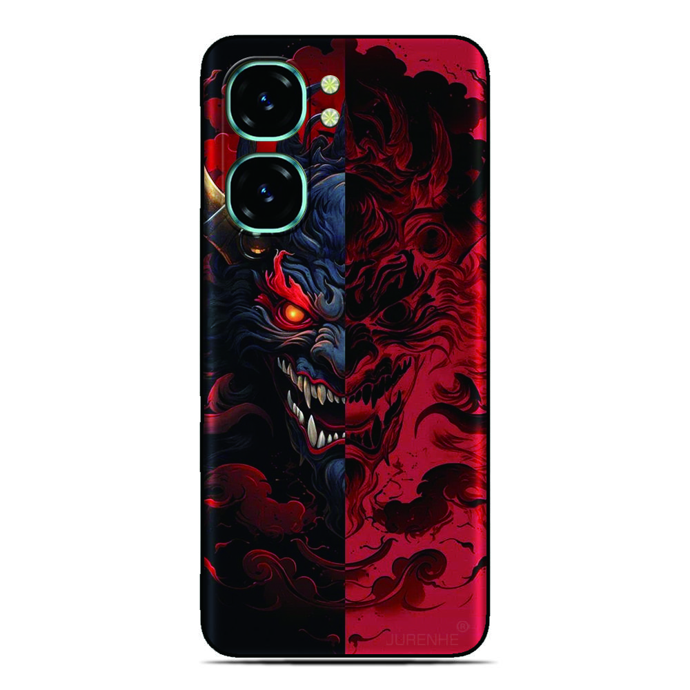 Samurai Mask Phone Case For Oukitel C69 C3 C2 C68 C62 C61 C57s C57 C58 P1 C1 Pro C59 C53 C51 C50 C38 C36 C35 C21 WP50 Cover