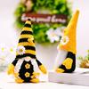 Good Luck Gnome Ornament Bee Day Themed Sunflower Decor Plush Doll Gnome Figurine Centerpiece Festive Bee Party Decoration