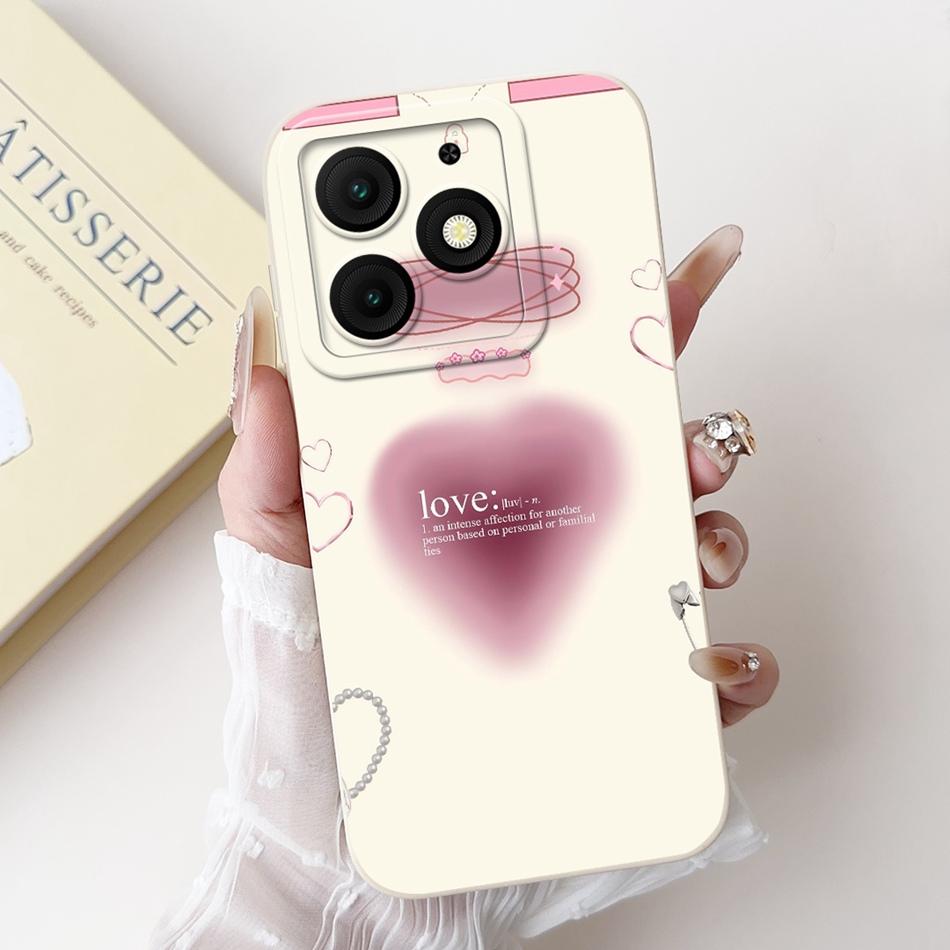 For Itel A50 A50C A667L A669L Beautiful Bow Rose Painting Phone Case For ItelA50 ItelA50C Soft Silicone Shockproof Cases
