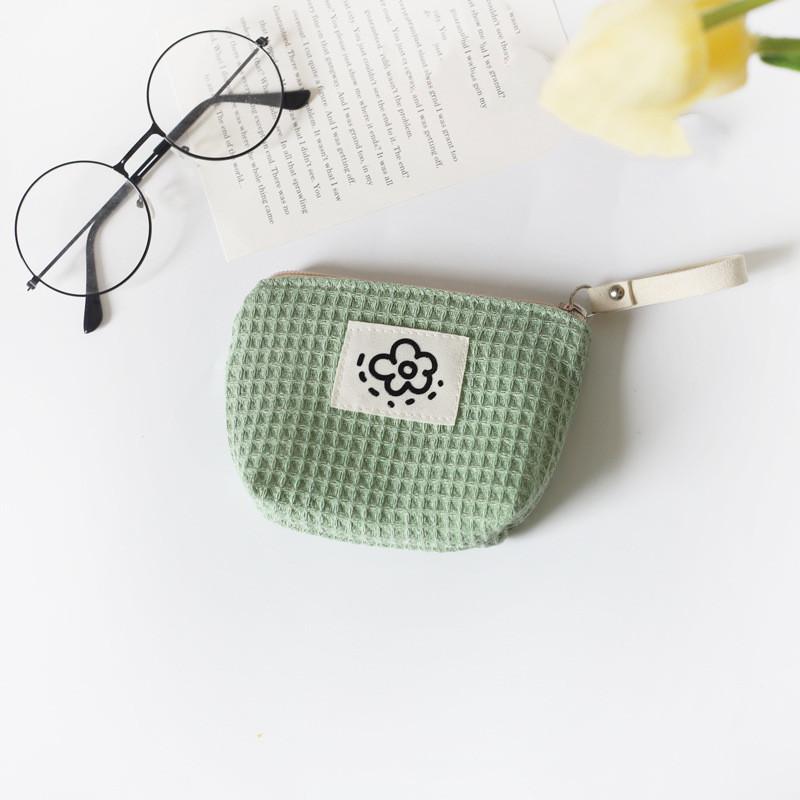 Милый цветок Мягкий квадратный монетница кошелек для денег сумка на запястье Портативный мини помада органайзер автобус удостоверение личности кредитные карты сумки