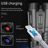Мощный светодиодный фонарик Водонепроницаемые светодиодные фонарики USB Перезаряжаемый фонарь-лампа для кемпинга, походов, наружного освещения