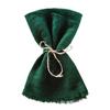 6pcs Sage Green Tassel Napkins Reusable Gauze Napkins Reusable Cloth Napkins  Home Decoration