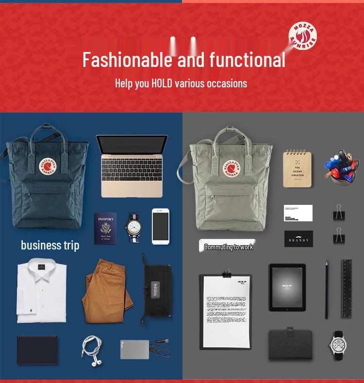 Трехфункциональный рюкзак для Арктики: Сумка через плечо, Сумка и Сумка-ведро с дизайном лисы