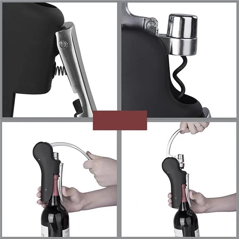 Professional Wine Corkscrew Foil Cutter Bottle Openers Wine Cork Openers For Kitchen Bar Accessories 6
