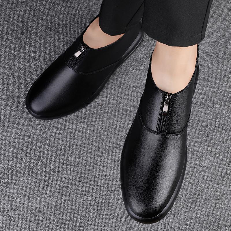 New Winter Boots Chelsea Men's Boots Plus Velvet Business Genuine Leather Boots Thick Sole High Quality Ankle Boots Snow Boots