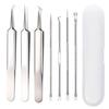 Blackhead Remover Acne Hair and Acne Antibacterial Stainless Steel Pore Care Kit with Tip Stainless Steel Acne Blackhead Strawberry Nose Pore Portable
