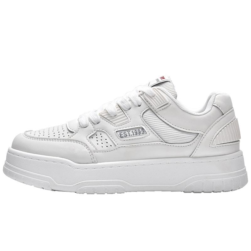 Student 2024 autumn retro board shoes casual women's shoes sports new versatile thick sole heightening white shoes women