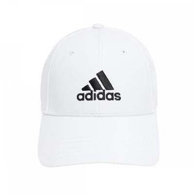 Adidas Бейсболка из хлопкового твила Ib3243 Белый Черный