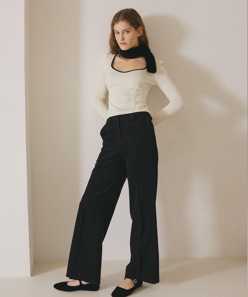 VEM.VER Corduroy Wide Pants_Black