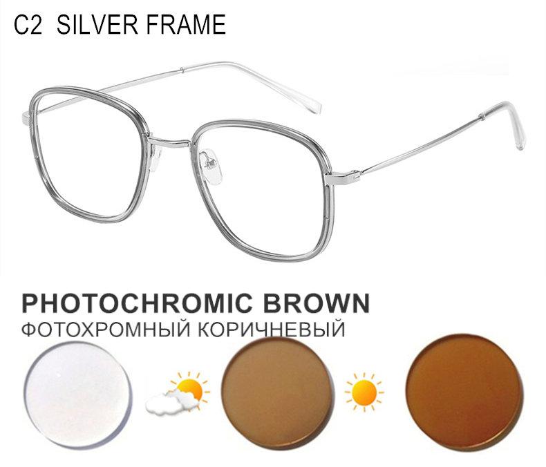 Очки по рецепту для близорукости женщин мужчин фотохромные или линзы, блокирующие синий свет близорукость или астигматизм индивидуальный UF144