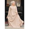 Laced Beige Hijab Dress 23201beige