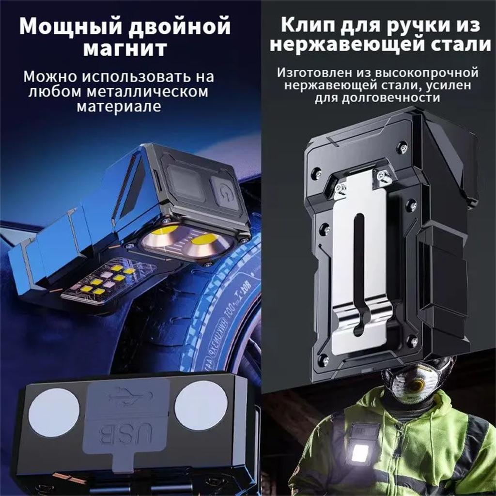 Светодиодный фонарик с мощным светом, долговечный и сверхъяркий портативный фонарик