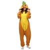 Funny Monkey Bear Cat Jumpsuit Onesie for Adults Cartoon Kigurumi Pajamas for Halloween Jumpsuits Pijama Women Men Cosplay Costume