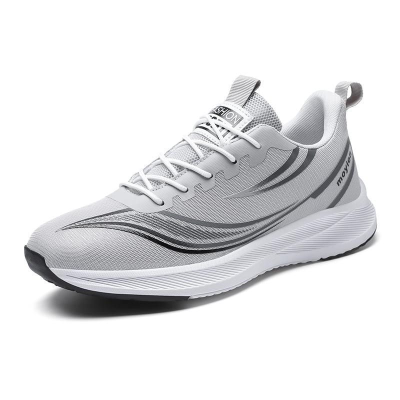Осенние новые модные сетчатые кроссовки, легкие и удобные повседневные мужские туфли, универсальные молодежные кроссовки для бега