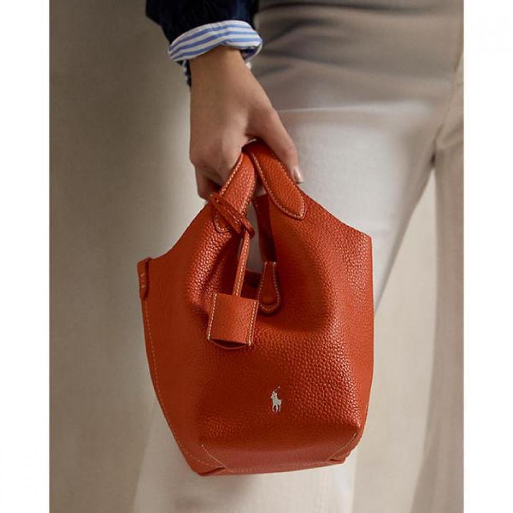 Polo Ralph Lauren Women Small Tote   Crossbody Leather Polo Play