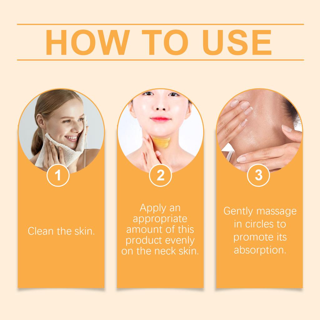 Turmeric lift neck cream tightens the skin, improves dullness, fine lines, brightens the skin, and lifts the contours.