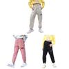 3-13 Years Kids Pants Casual Loose Elasticated Waistband Design Trousers