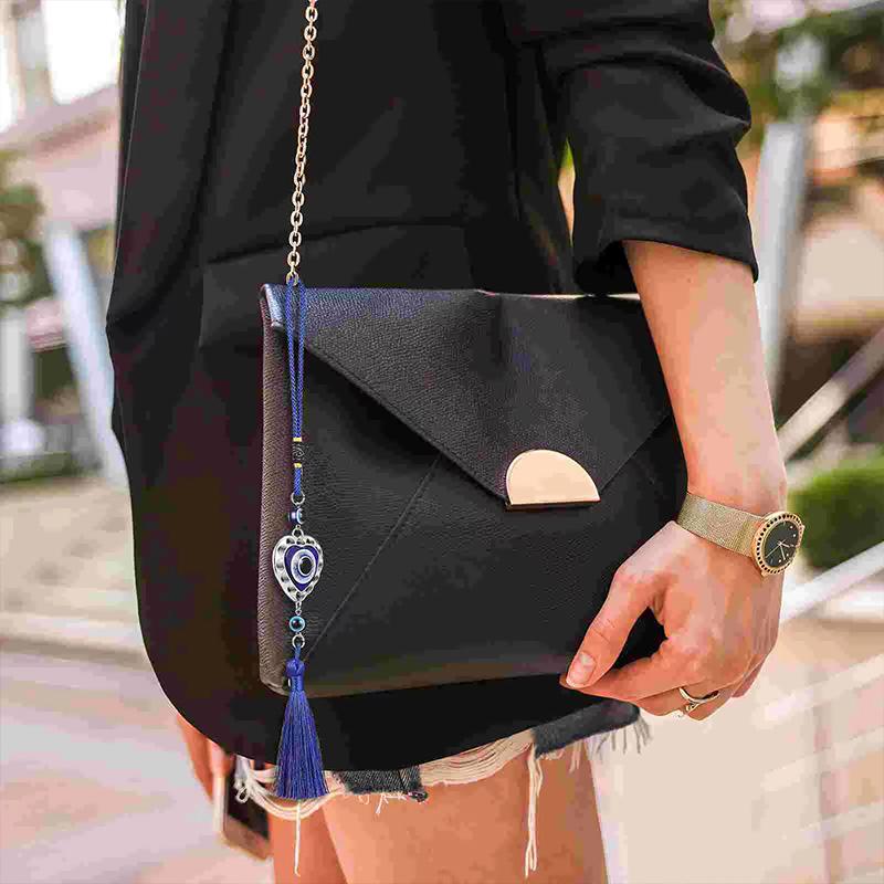 1 шт. Аксессуары для автомобиля Глаз Демона Синие глаза Ретро Брелок-талисман на удачу Подарки Автомобильные украшения Кисточки