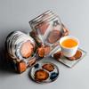 Kung Fu Tea Подставка под горячее из массива дерева, бытовая, нескользящая, подставка под чашку, аксессуары для чаепития, смола, ретро, продвинутое ощущение, подставка под чашку