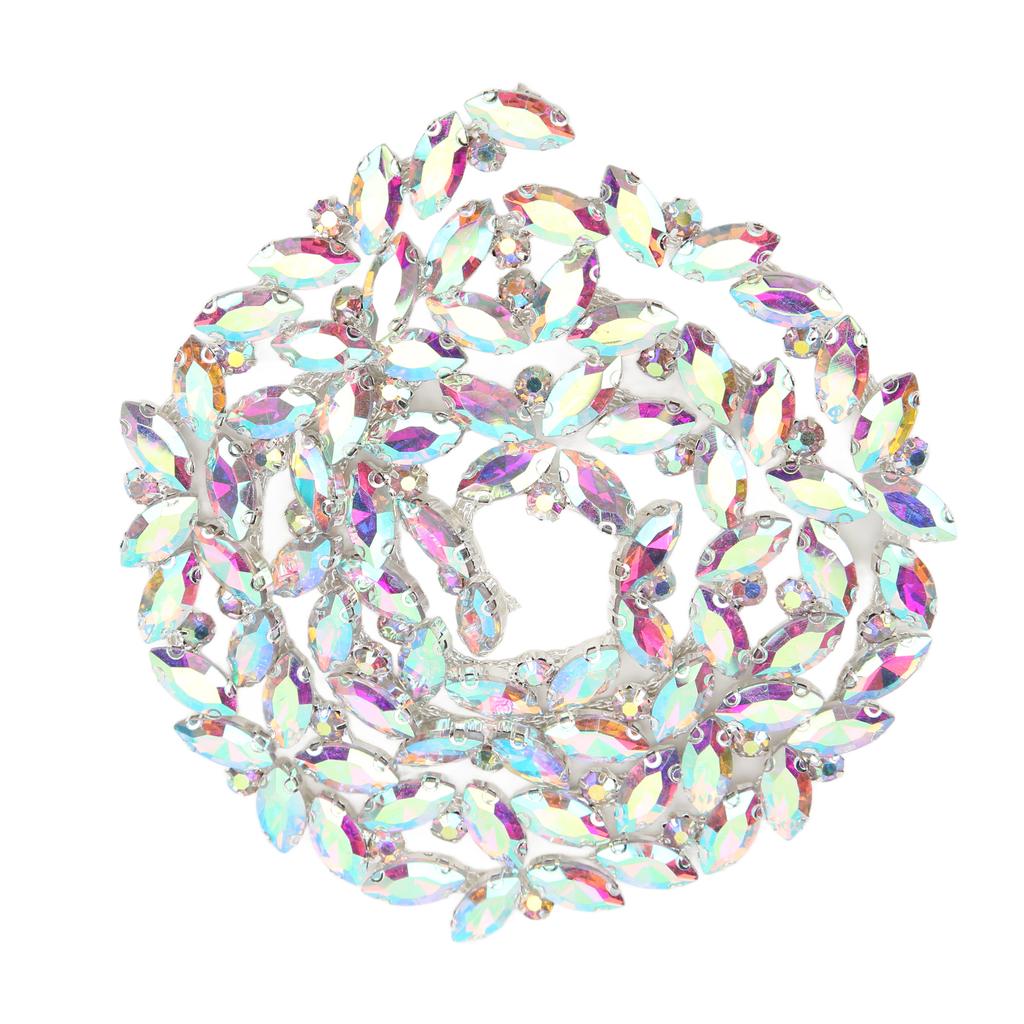 Стеклянная цепочка с когтями высокой твердости, однорядные полосы из стразов для одежды, обуви, ювелирных изделий