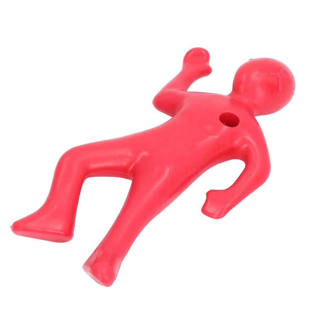 Red Human Shape Pen Holder Plastic Funny Pencil Holder Desk Ornaments for Office Household Decoration