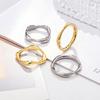 Summer Polygon Plain Ring Ring Simple Ring Titanium Steel Ring Women