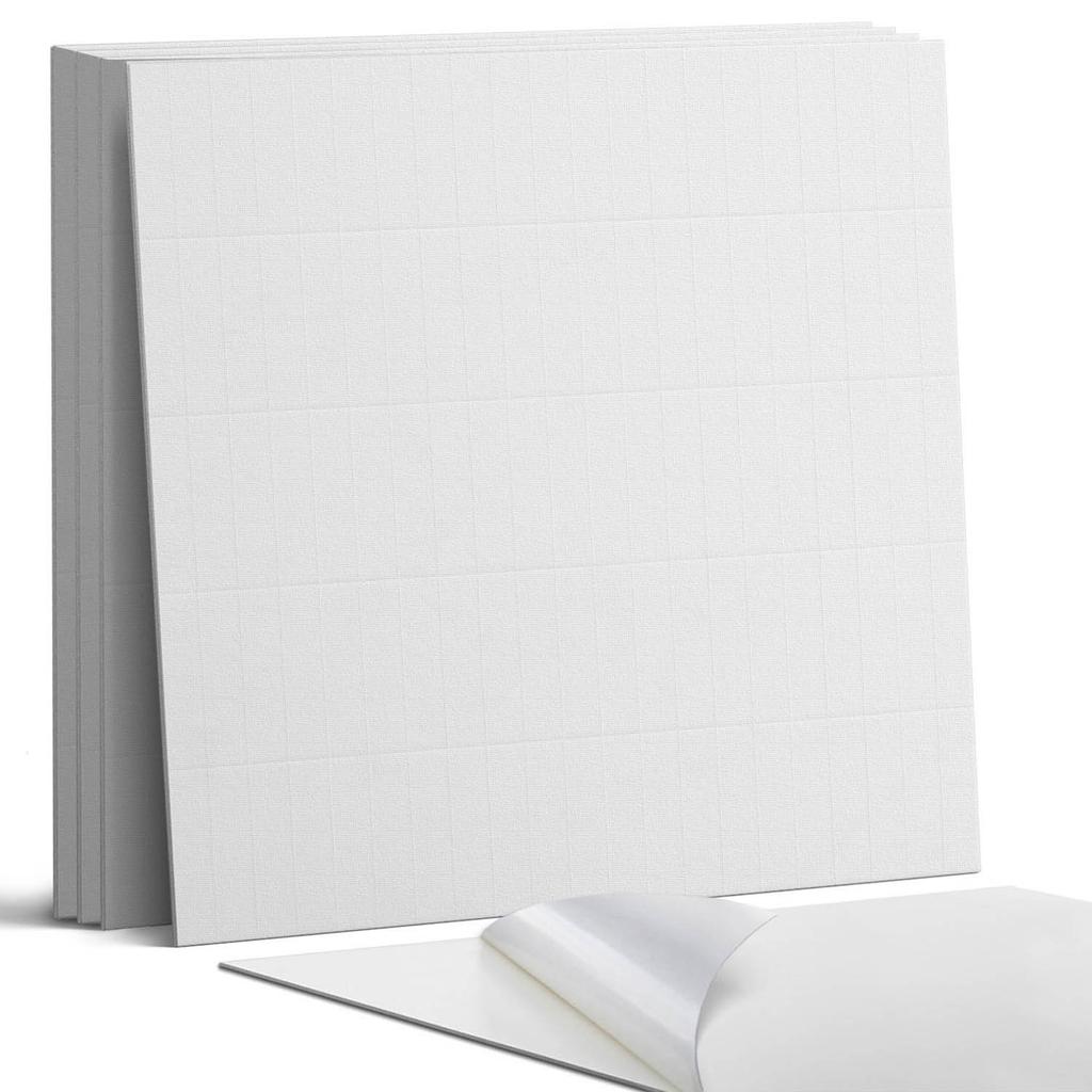 Paczka Kafelków Winylowych Z Motywem Do Sypialni Minimalistyczne Płytki 4X50X50 Cm
