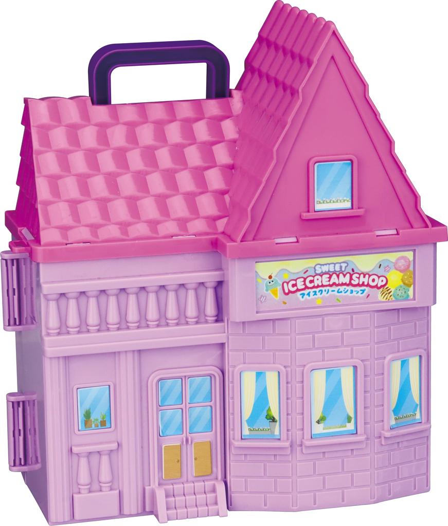 Yuai Toys Pretend Play House Ice Cream Shop for Kids Pretend Store Portable No Batteries Required Bag Size 182 X 93 X 210mm Ages 3 and Up Approx.