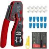 RJ45 crimping tool kit Ethernet crimper and tester for Cat5e Cat6 Cat6a 8P8C modular connectors