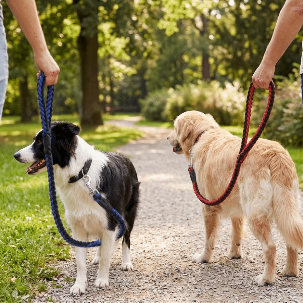 Adjustable Loop Dog Slip Lead Bright Color Pet Rope Comfort Traction Training Leash Pet Training