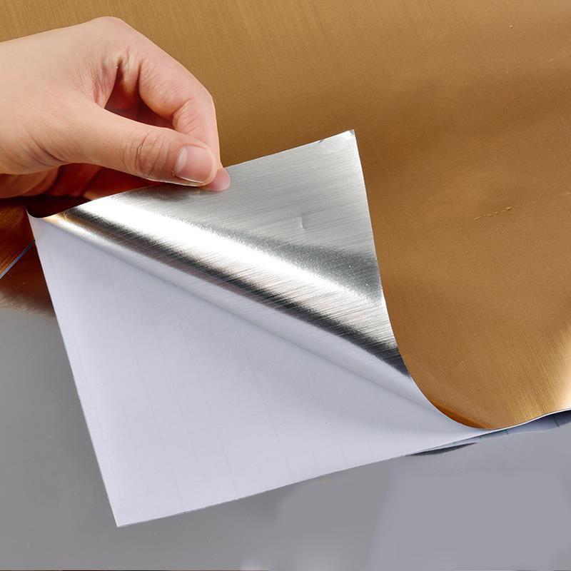 Металлическая матовая водонепроницаемая самоклеящаяся пленка для холодильника, лифта, двери, кухонной столешницы, шкафа, наклейки для ремонта