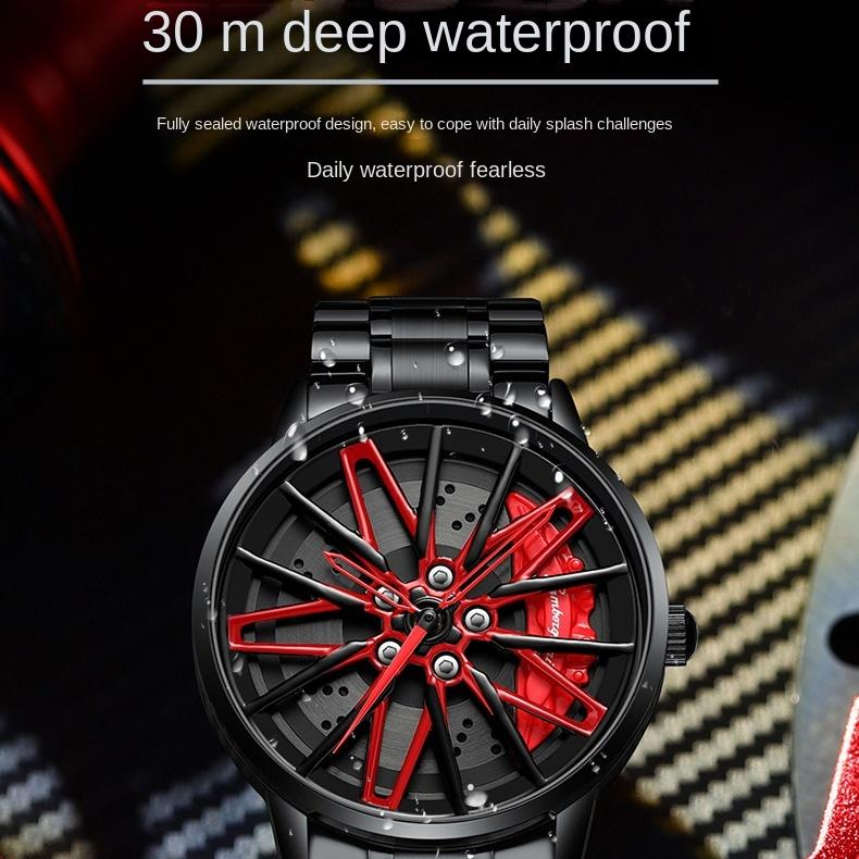 Модифицированные часы SVJ с поворотным концентратором, трехмерные полые автомобильные кованые мужские часы Gini, кварцевые часы