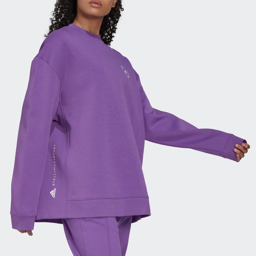 Adidas Stella McCartney Толстовка с логотипом Женские топы Фиолетовый HG2005
