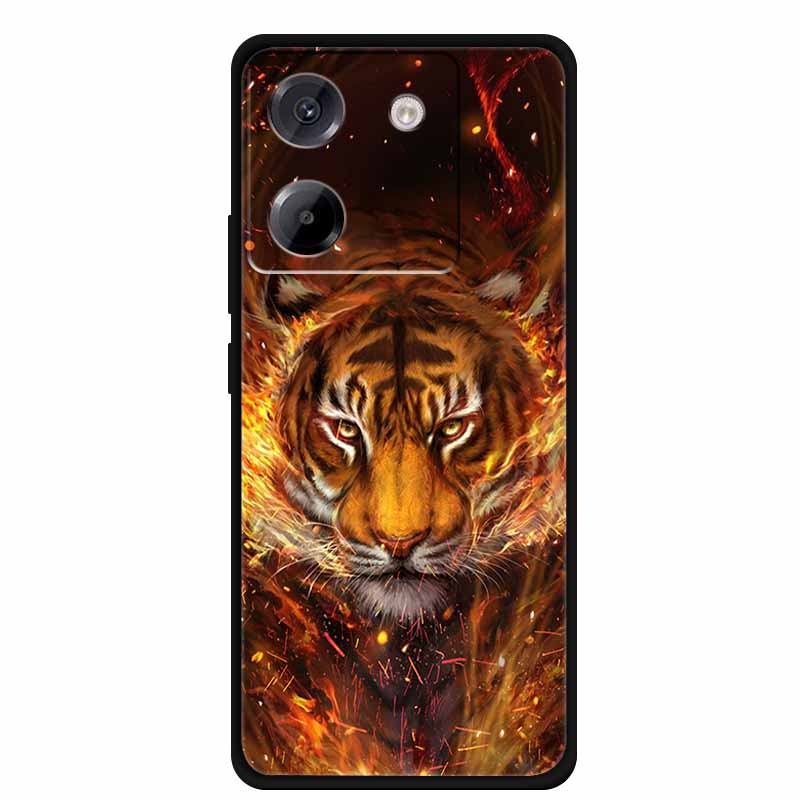 Чехол для Xiaomi Poco M7 Pro 5G, стиль мультяшной живописи, мягкий силикон + ТПУ, задняя крышка, чехлы для Poco M7 Pro 5G, противоударный чехол, новый