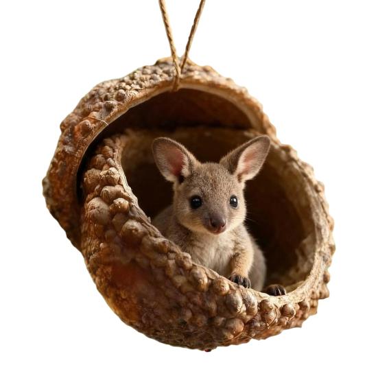 Лесные животные Желуди Украшения Акриловые Милые Рождественские елки Подвесные украшения Рустик