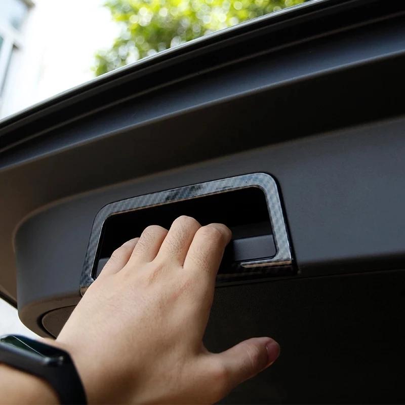 2Pcs/Set ABS CarTailgate Handle Decorative Frame Stickers Fit For Land Rover Range Rover Evoque L551 Auto