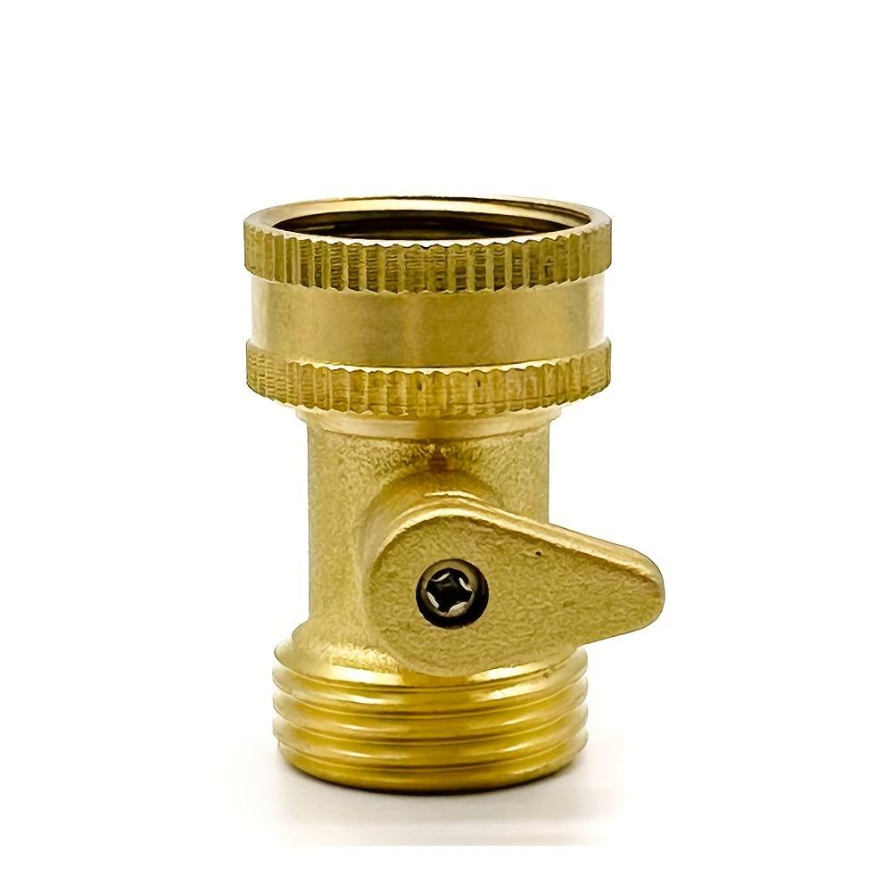 Односторонний латунный запорный клапан, садовый шаровой клапан, кран, запорный клапан для садового шланга, разъем для садового водяного шланга