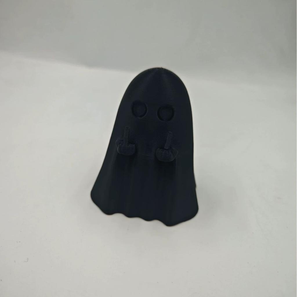 Car Decorate Luminous Middle Finger Creative Cute Ghost Statue Small Scary Ghost Plastic Figurines Craft Home Wiccan Decoration