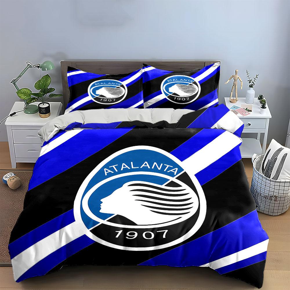 Atalanta Logo Bedding Set Bedding Duvet Cover Set Duvet Cover Pillowcases (1 * Duvet Cover 2 * Pillowcases, without duvet insert)
