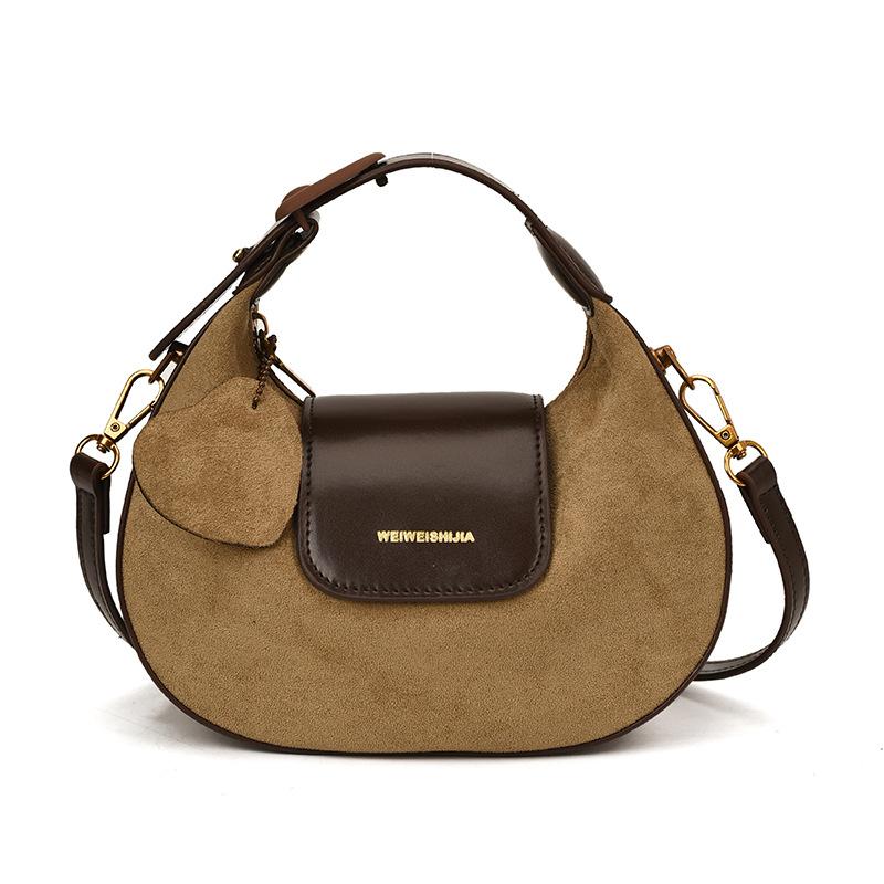 Ретро сумка-полумесяц, Простая повседневная сумка через плечо для работы, Модная сумочка