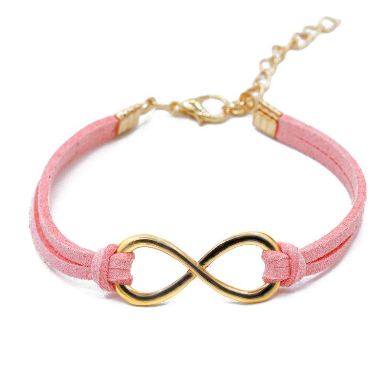 Номер 8 Символ Бесконечности Символ Любви Кожаный Браслет Ручной Работы Браслет Унисекс
