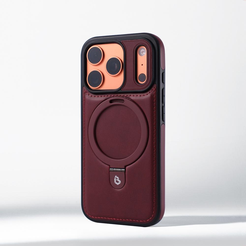 Бизнес Магнитное Кольцо-подставка Кожаный Чехол Для iPhone 17 Pro Max Air 16 15 14 13 12 Plus Для Magsafe Беспроводной Зарядки Защитный Бампер