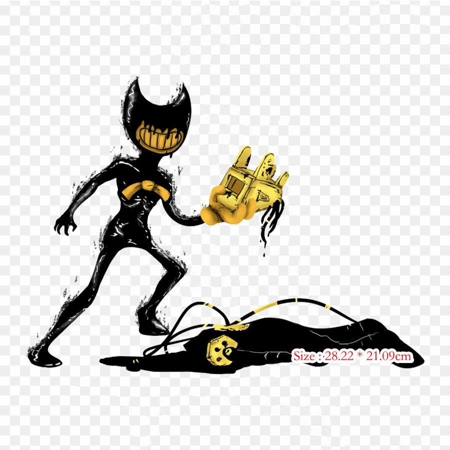 Bendy The Ink Demon Bendy And The Ink Machine Video Ga Iron On Heat Transfer Printing Vinyl Patches Sticker for Clothes DIY Appliques Washable Patches