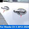 Для Mazda CX-5 CX5 2012- 2024 Хромированная Накладка на Ручку Двери, Чаша Ручки Двери, Защитная Крышка, Внешние Аксессуары, Стайлинг Автомобиля